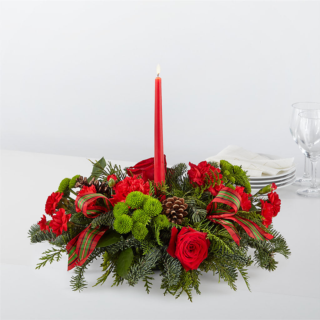 By the Candlelight Centerpiece – WATSON'S FLOWERS AND GIFTS, West Helena AR