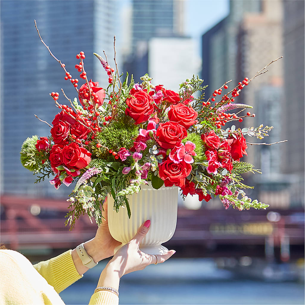Big Red Bow Bouquet – WATSON'S FLOWERS AND GIFTS, West Helena AR