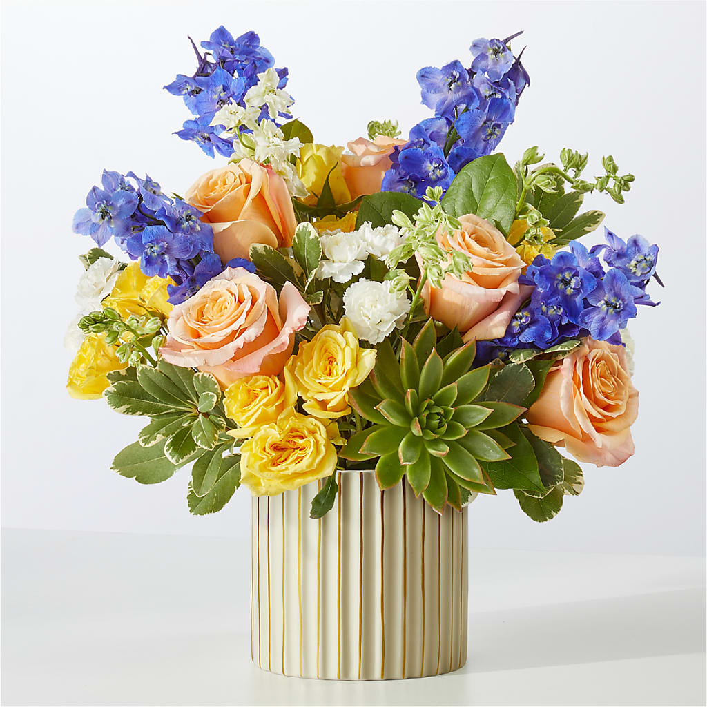 Cobalt Reverie Bouquet – WATSON'S FLOWERS AND GIFTS, West Helena AR