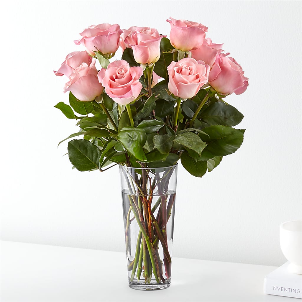 Long Stem Pink Rose Bouquet – WATSON'S FLOWERS AND GIFTS, West Helena AR