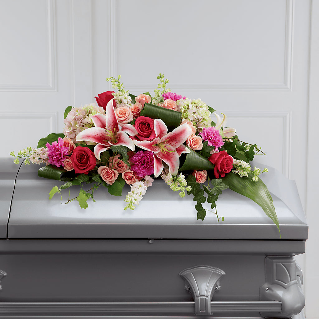 Splendid Grace Casket Spray – WATSON'S FLOWERS AND GIFTS, West Helena AR