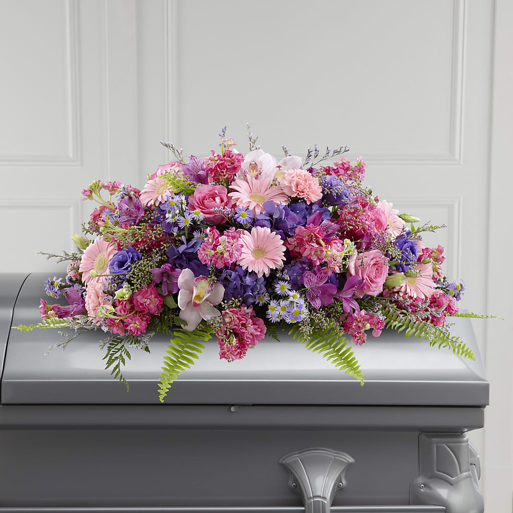 Glorious Garden Casket Spray – WATSON'S FLOWERS AND GIFTS, West Helena AR