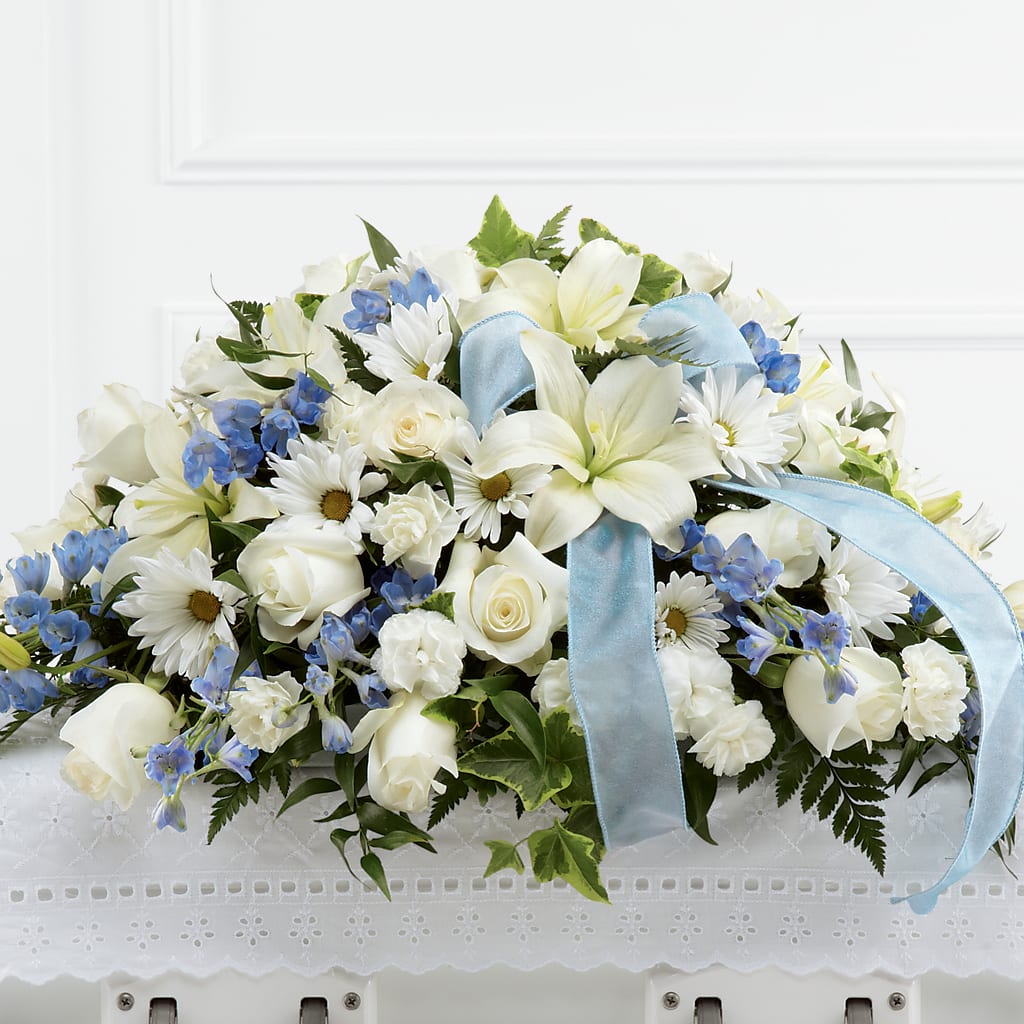 Tender Treasure Casket Spray – WATSON'S FLOWERS AND GIFTS, West Helena AR