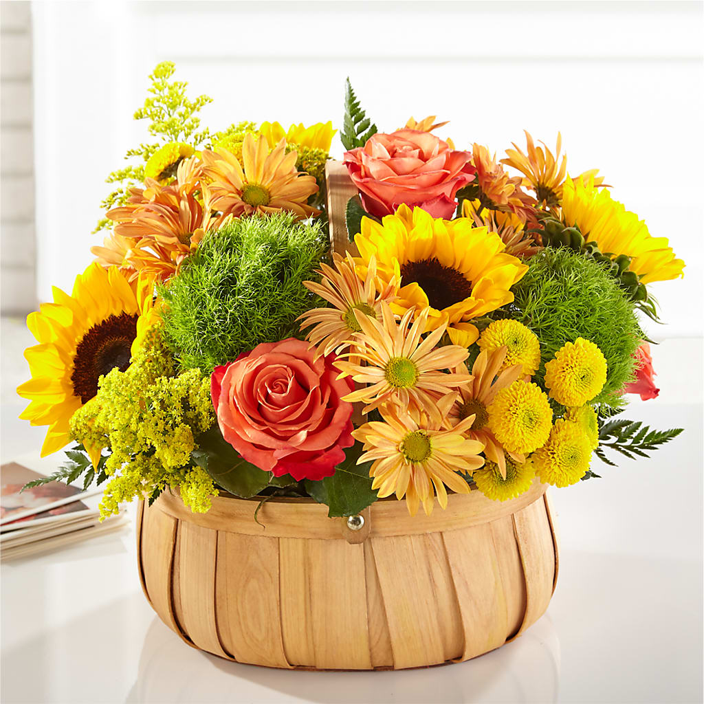 Harvest Sunflower Basket – WATSON'S FLOWERS AND GIFTS, West Helena AR