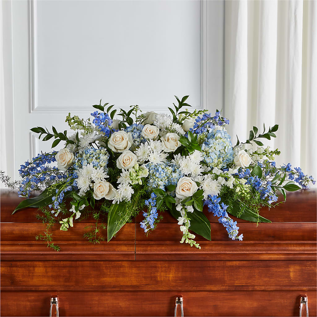 Timeless Essence Casket Spray – WATSON'S FLOWERS AND GIFTS, West Helena AR