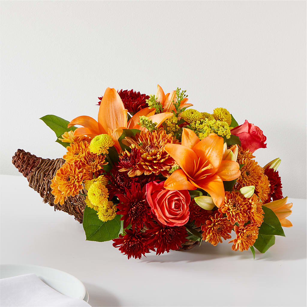Bouquet of Blessings Cornucopia – WATSON'S FLOWERS AND GIFTS, West Helena AR
