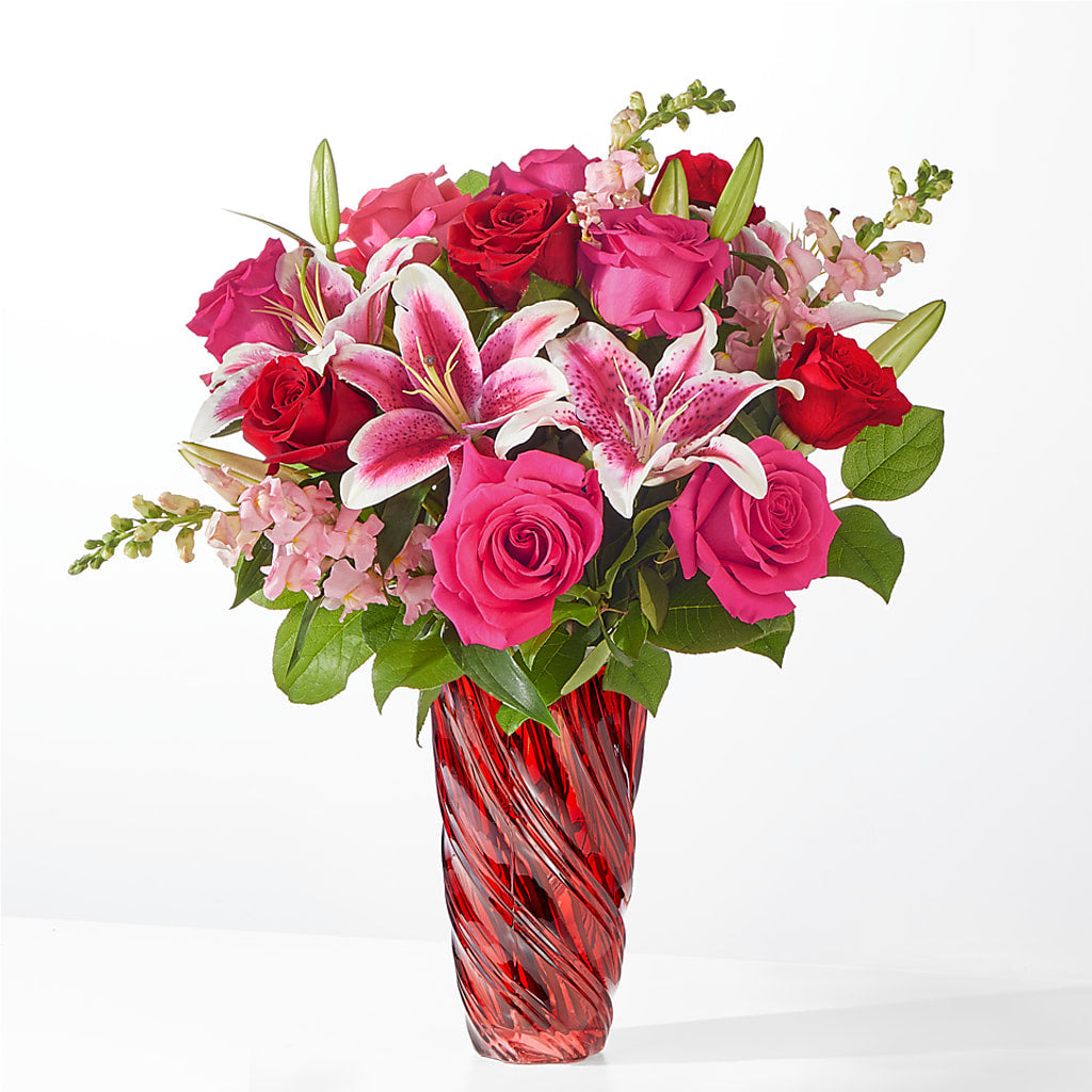 Always You Bouquet with Luxe Swirl Vase – WATSON'S FLOWERS AND GIFTS, West Helena AR