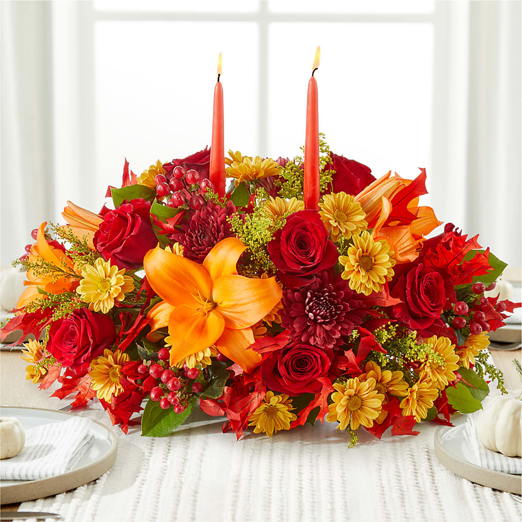 Autumn's Embrace Centerpiece – WATSON'S FLOWERS AND GIFTS, West Helena AR