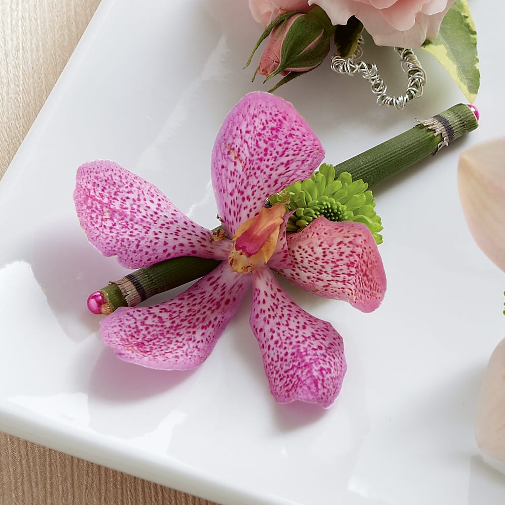 Pink Mokara Boutonniere – WATSON'S FLOWERS AND GIFTS, West Helena AR
