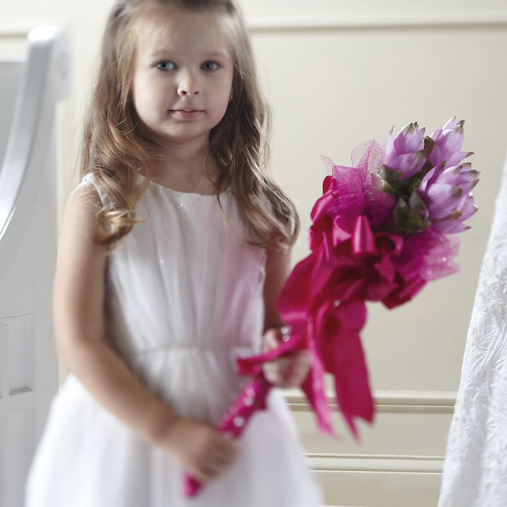 Sparkle Pink Flower Girl Bouquet – WATSON'S FLOWERS AND GIFTS, West Helena AR