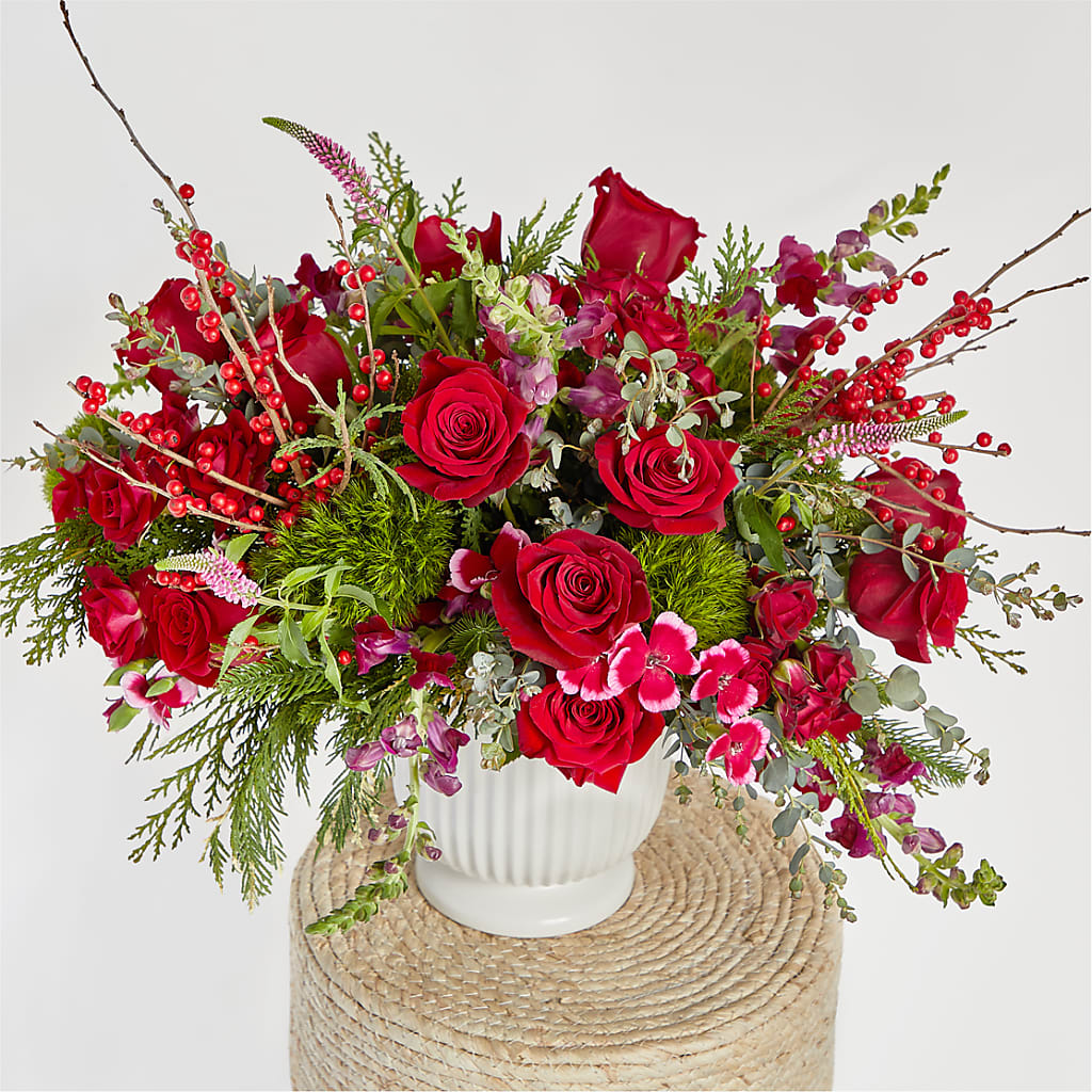 Big Red Bow Bouquet – WATSON'S FLOWERS AND GIFTS, West Helena AR