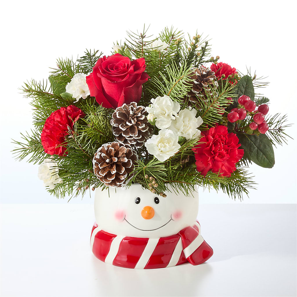 Jolly Snowman Bouquet – WATSON'S FLOWERS AND GIFTS, West Helena AR