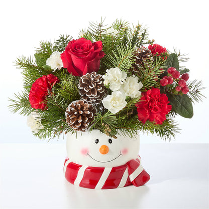 Jolly Snowman Bouquet – WATSON'S FLOWERS AND GIFTS, West Helena AR