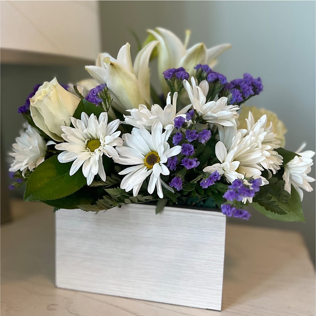Beyond Blue Box Bouquet – WATSON'S FLOWERS AND GIFTS, West Helena AR