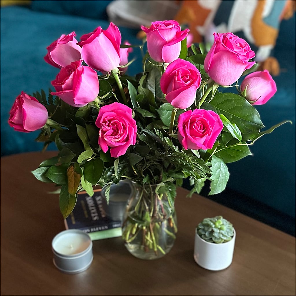 Long Stem Pink Rose Bouquet – WATSON'S FLOWERS AND GIFTS, West Helena AR