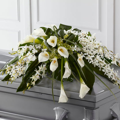 Angel Wings Casket Spray – WATSON'S FLOWERS AND GIFTS, West Helena AR