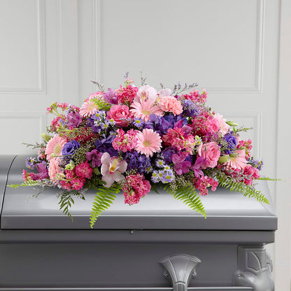 Glorious Garden Casket Spray – WATSON'S FLOWERS AND GIFTS, West Helena AR