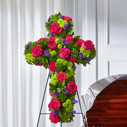 Tribute Rose Floral Cross – WATSON'S FLOWERS AND GIFTS, West Helena AR