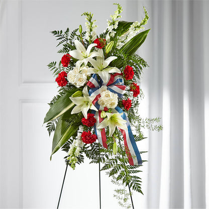 Stars of Life Standing Spray – WATSON'S FLOWERS AND GIFTS, West Helena AR