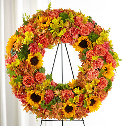 Autumnal Memories Wreath (Standard) – WATSON'S FLOWERS AND GIFTS, West Helena AR