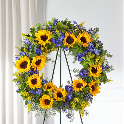 Bright Rays Wreath – WATSON'S FLOWERS AND GIFTS, West Helena AR