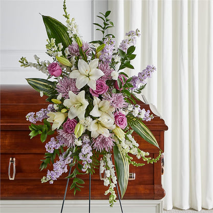 Grateful Hearts Standing Spray – WATSON'S FLOWERS AND GIFTS, West Helena AR