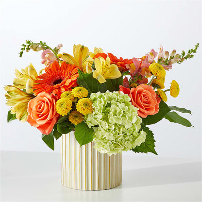 Autumn Sunshine Bouquet with Ivory Vase – WATSON'S FLOWERS AND GIFTS, West Helena AR