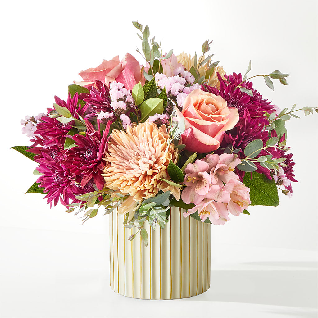 Berry Cobbler Bouquet with Ivory Vase – WATSON'S FLOWERS AND GIFTS, West Helena AR