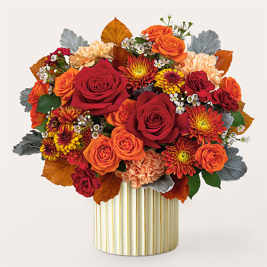 Merlot Bouquet with Ivory Vase – WATSON'S FLOWERS AND GIFTS, West Helena AR