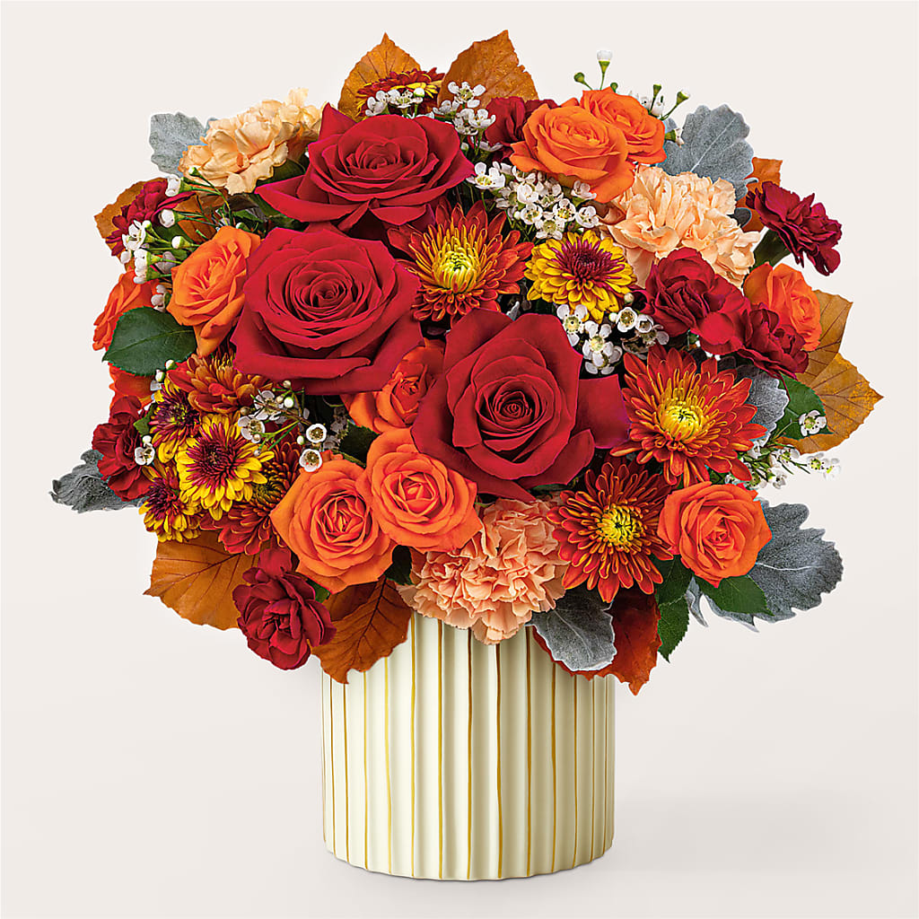 Merlot Bouquet with Ivory Vase – WATSON'S FLOWERS AND GIFTS, West Helena AR
