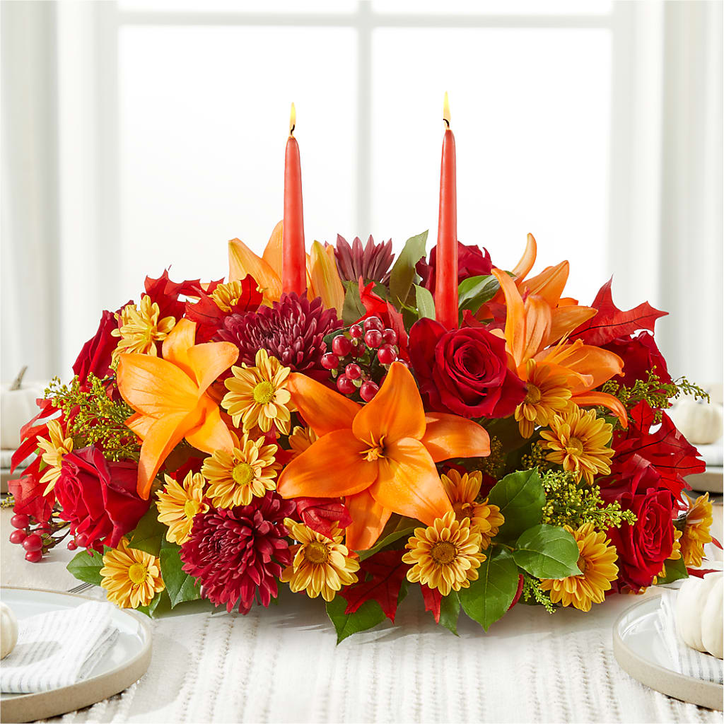 Autumn's Embrace Centerpiece – WATSON'S FLOWERS AND GIFTS, West Helena AR