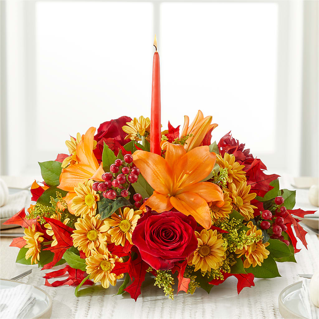 Autumn's Embrace Centerpiece – WATSON'S FLOWERS AND GIFTS, West Helena AR