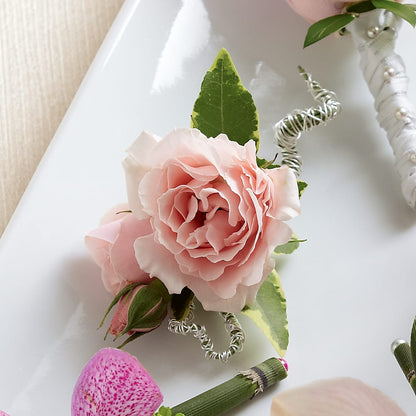 Pink Spray Rose Boutonniere – WATSON'S FLOWERS AND GIFTS, West Helena AR