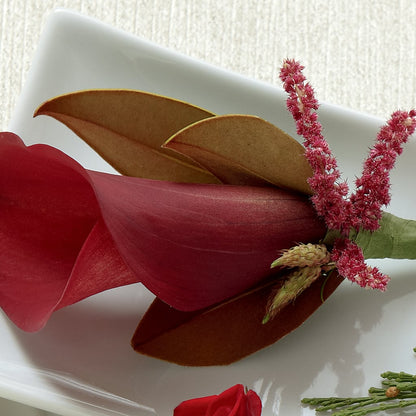 Red Calla Boutonniere – WATSON'S FLOWERS AND GIFTS, West Helena AR